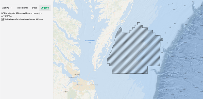 Virginia Marine Minerals Request for Information and Interest